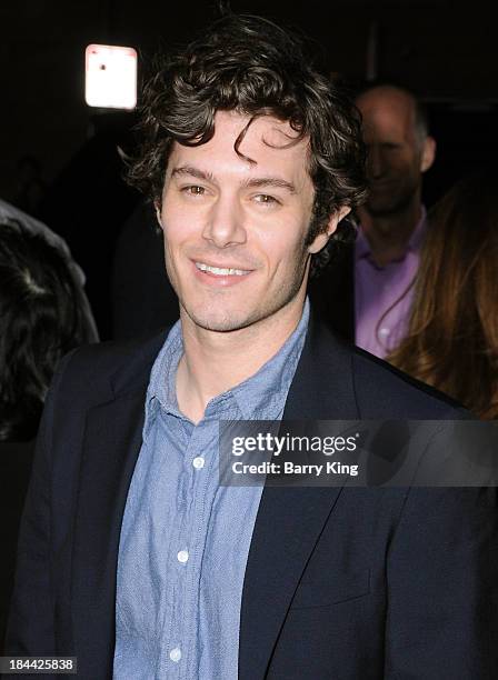 Actor Adam Brody arrives at the Los Angeles premiere of 'Baggage Claim' on September 25, 2013 at Regal Cinemas L.A. Live in Los Angeles, California.