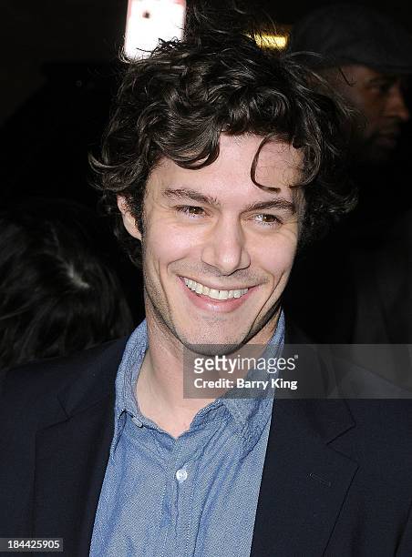 Actor Adam Brody arrives at the Los Angeles premiere of 'Baggage Claim' on September 25, 2013 at Regal Cinemas L.A. Live in Los Angeles, California.