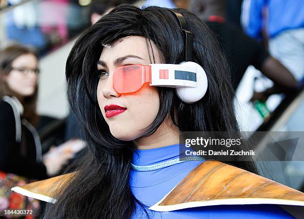 Comic Con attendee poses at New York Comic Con 2013 at Jacob Javits Center on October 13, 2013 in New York City.