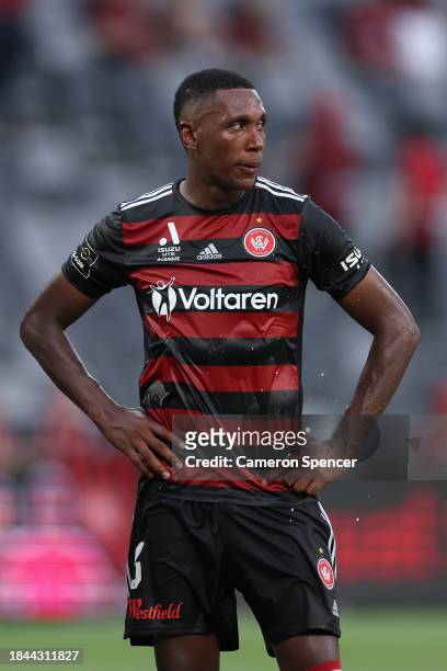 Marcelo of the Wanderers looks dejected following the A-League Men round seven match between Western Sydney Wanderers and Melbourne Victory at...