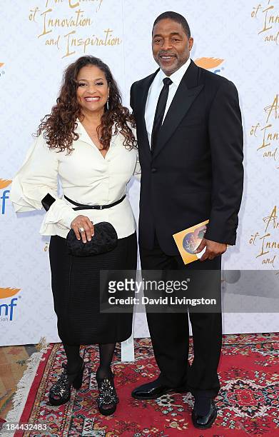 Actress Debbie Allen and husband former NBA player Norm Nixon attend the 10th Annual Alfred Mann Foundation Gala in the Robinsons-May Lot on October...