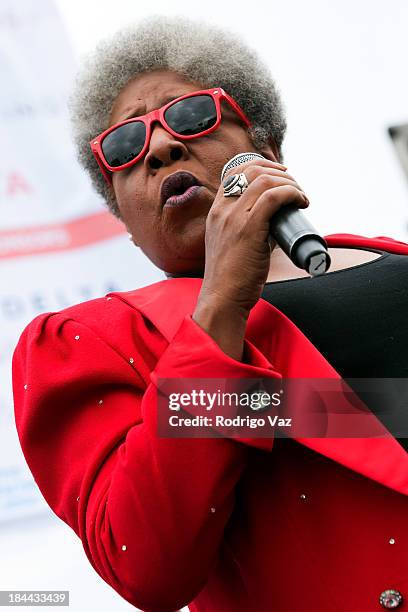 Singer Terri White attends the 29th Annual AIDS Walk LA on October 13, 2013 in West Hollywood, California.
