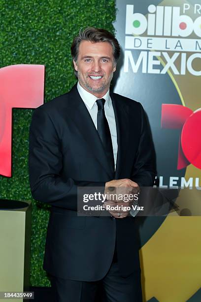 Actor Juan Soler attends the 2013 Billboard Mexican Music Awards Press Room at Dolby Theatre on October 9, 2013 in Hollywood, California.