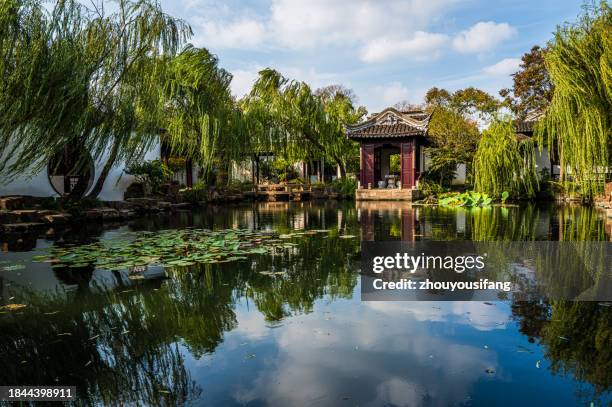 the suzhou garden, china - ke garden - suzhou china fotografías e imágenes de stock