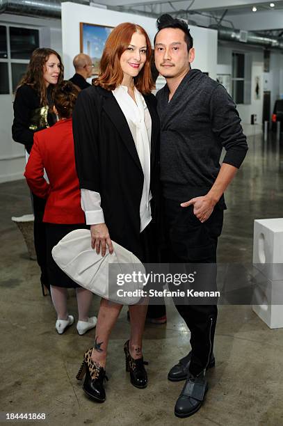 Glenn Kaino and Corey Lynn Calter attend The Mistake Room's Benefit Auction on October 13, 2013 in Los Angeles, California.