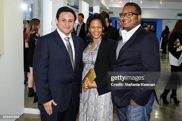 Cesar Garcia, Tina Perry and Ric Whitney attend The Mistake Room's Benefit Auction on October 13, 2013 in Los Angeles, California.