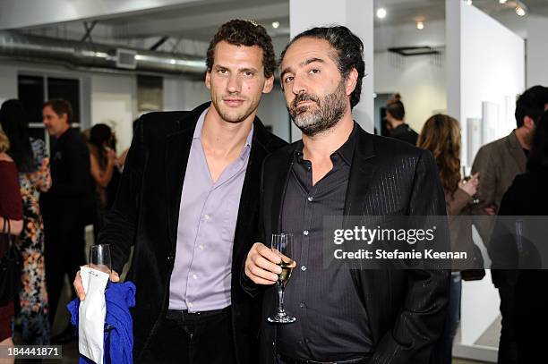 John Pero and Stefan Elfassi attend The Mistake Room's Benefit Auction on October 13, 2013 in Los Angeles, California.