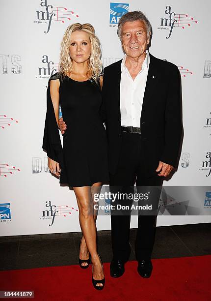 Danielle Spencer and Don Spencer pose at the 4th Annual Duets Gala concert at the Capitol Theatre on October 14, 2013 in Sydney, Australia.