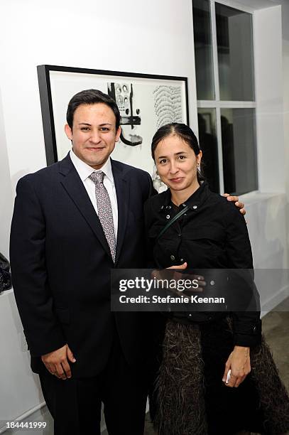 Cesar Garcia and Ruth Estevez attend The Mistake Room's Benefit Auction on October 13, 2013 in Los Angeles, California.