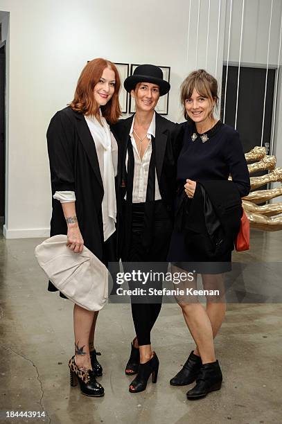 Corey Lynn Calter, Anna Getty and Stephanie Garcia attend The Mistake Room's Benefit Auction on October 13, 2013 in Los Angeles, California.