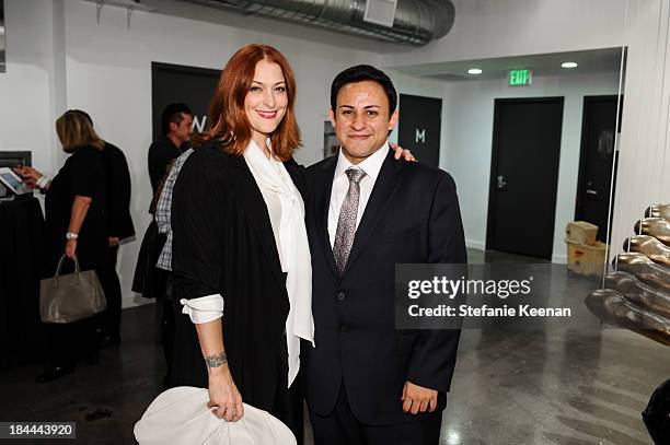 Corey Lynn Calter and Cesar Garcia attend The Mistake Room's Benefit Auction on October 13, 2013 in Los Angeles, California.
