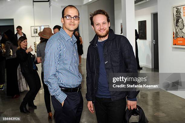 Luke Lizalde and Aaron Sandnes attend The Mistake Room's Benefit Auction on October 13, 2013 in Los Angeles, California.