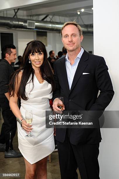 Veronica Fernandez and Peter Lund attend The Mistake Room's Benefit Auction on October 13, 2013 in Los Angeles, California.