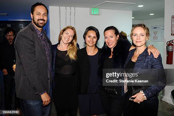 Justin Gilanyi, Heather Harmon, Frances Horn, Alisa Tager and Maya McLaughlin attend The Mistake Room's Benefit Auction on October 13, 2013 in Los...