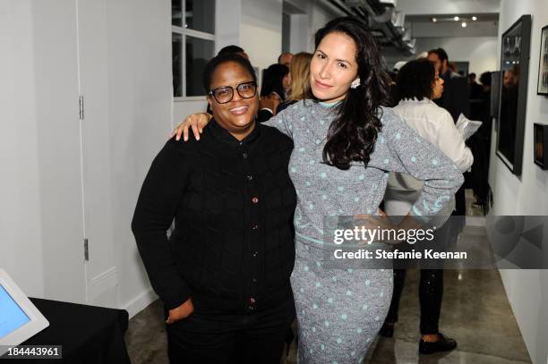 Brenna Youngblood and Nancy Gamboa attend The Mistake Room's Benefit Auction on October 13, 2013 in Los Angeles, California.