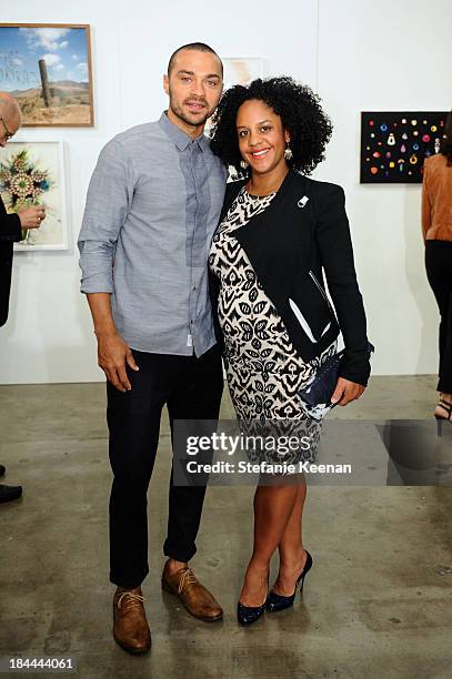 Aryn Drakelee-Williams and Jesse Williams attend The Mistake Room's Benefit Auction on October 13, 2013 in Los Angeles, California.
