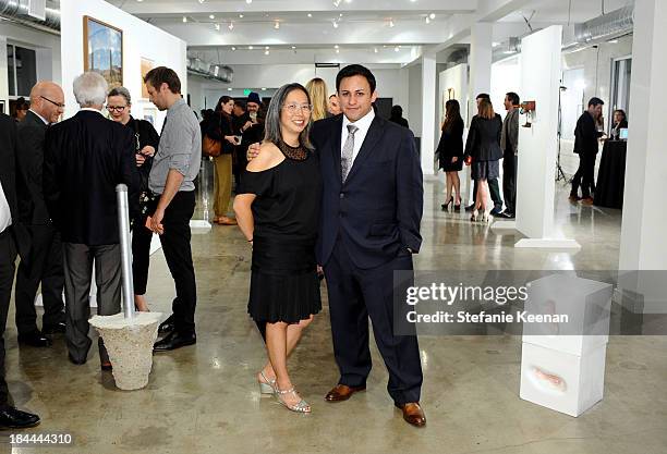 Kris Kuramitsu and Cesar Garcia attend The Mistake Room's Benefit Auction on October 13, 2013 in Los Angeles, California.