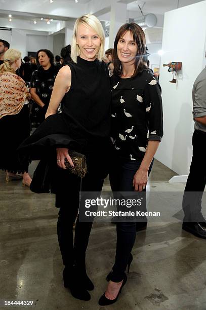 Stephanie Bugler and Robin Segel attend The Mistake Room's Benefit Auction on October 13, 2013 in Los Angeles, California.