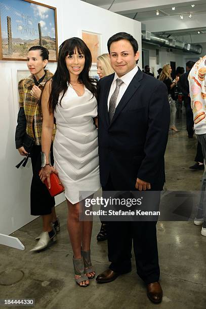 Veronica Fernandez and Cesar Garcia attend The Mistake Room's Benefit Auction on October 13, 2013 in Los Angeles, California.