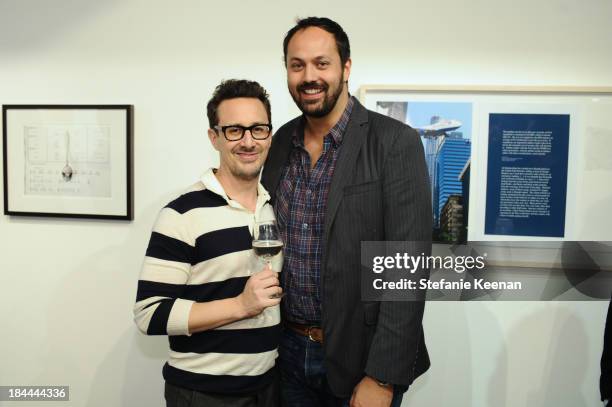 Ben Spector and Justin Gilanyi attend The Mistake Room's Benefit Auction on October 13, 2013 in Los Angeles, California.