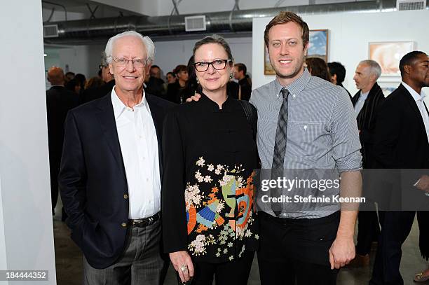 Pete Leavell, Lundsey Leavell and Brian Leavell attend The Mistake Room's Benefit Auction on October 13, 2013 in Los Angeles, California.