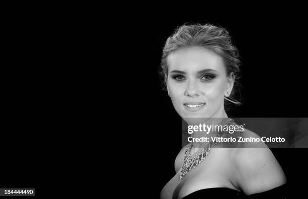 An alternative view of actress Scarlett Johansson as she attends the 'Under The Skin' Premiere during the 70th Venice International Film Festival on...