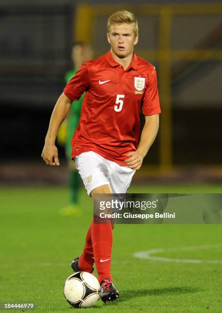 Eric Dier of England in action during the 2015 UEFA European U21 Championships Qualifying Group One match between San Marino U21 and England U21 on...