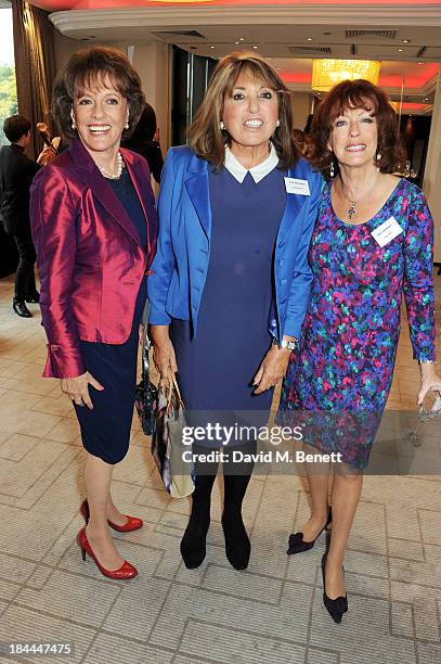 Esther Rantzen, Eve Pollard and Bel Mooney attend the 58th Women of the Year lunch at the InterContinental Park Lane Hotel on October 14, 2013 in...