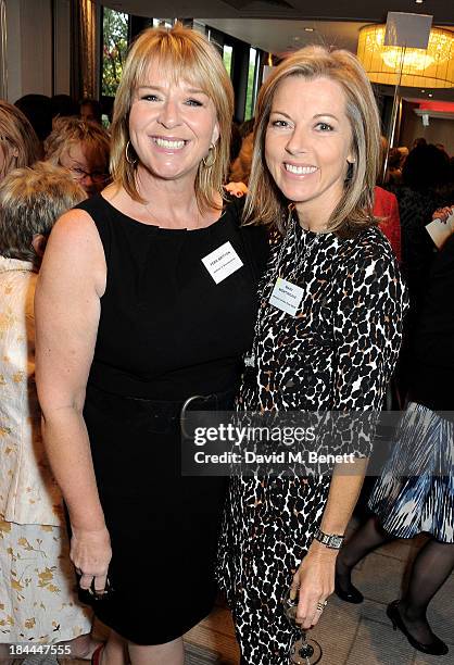 Fern Britton and Mary Nightingale attend the 58th Women of the Year lunch at the InterContinental Park Lane Hotel on October 14, 2013 in London,...