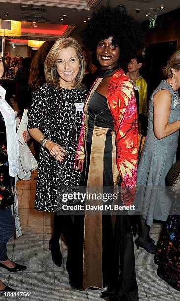 Mary Nightingale and Waris Dirie attend the 58th Women of the Year lunch at the InterContinental Park Lane Hotel on October 14, 2013 in London,...