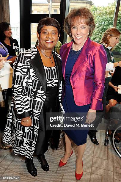 Doreen Lawrence and Esther Rantzen attend the 58th Women of the Year lunch at the InterContinental Park Lane Hotel on October 14, 2013 in London,...