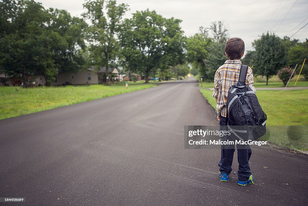 Waiting for the School Bus