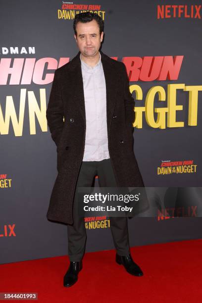 Daniel Mays attends the "Chicken Run: Dawn Of The Nugget" Special Screening at Picturehouse Central on December 10, 2023 in London, England.