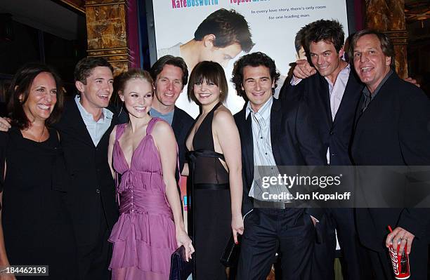 Producer Lucy Fisher, Topher Grace, Kate Bosworth, Gary Cole, Ginnifer Goodwin, Director Robert Luketic, Josh Duhamel and producer Douglas Wick