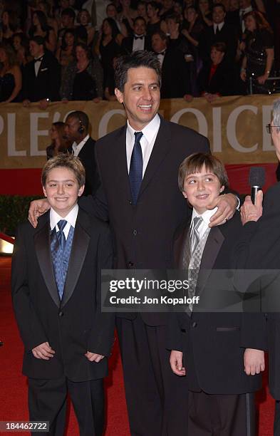 Ray Romano and his twins Matthew and Gregory during The 30th Annual People's Choice Awards - Arrivals at Pasadena Civic Auditorium in Pasadena,...