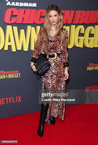 Sophie Hermann attends the "Chicken Run: Dawn Of The Nugget" Special Screening at Picturehouse Central on December 10, 2023 in London, England.