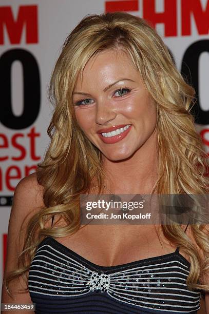 Nikki Ziering during FHM's "100 Sexiest Women in the World" Party Co-Sponsored by Smirnoff Vodka at Raleigh Studios in Hollywood, California, United...