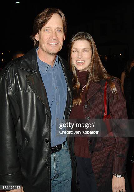 Kevin Sorbo and wife during "The Family Stone" Los Angeles Premiere - Arrivals at Mann Village Theater in Westwood, California, United States.