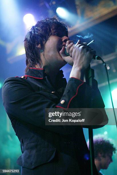 Recording Artist Julian Casablancas of The Strokes rocks the House of Blues at the second of four sold out GRAMMY week concert events from American...