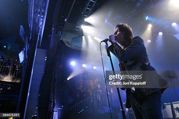 Recording Artist Julian Casablancas of The Strokes rocks the House of Blues at the second of four sold out GRAMMY week concert events from American...