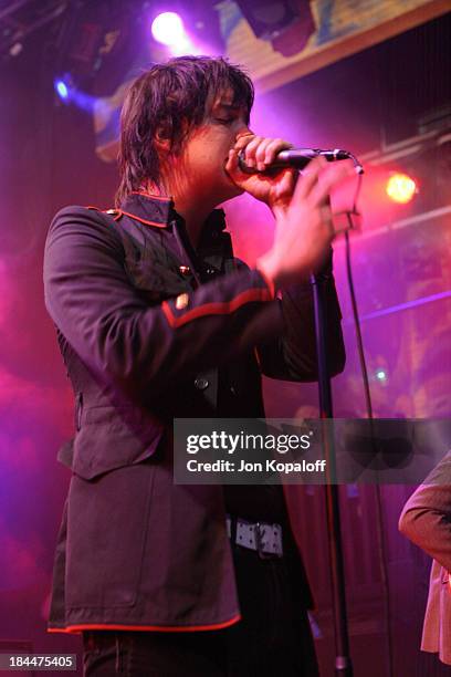 Recording Artist Julian Casablancas of The Strokes rocks the House of Blues at the second of four sold out GRAMMY week concert events from American...