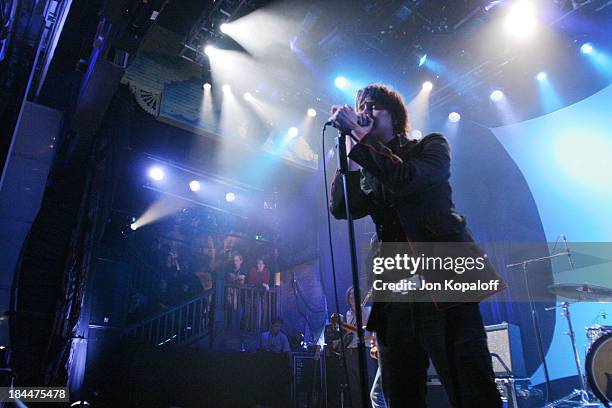 Recording Artist Julian Casablancas of The Strokes rocks the House of Blues at the second of four sold out GRAMMY week concert events from American...