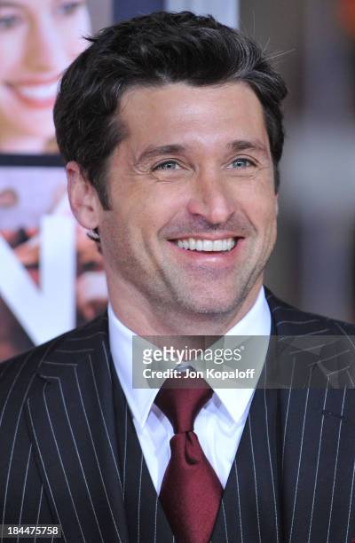 Actor Patrick Dempsey arrives to the Los Angeles Premiere "Valentine's Day" at Grauman's Chinese Theatre on February 8, 2010 in Hollywood, California.
