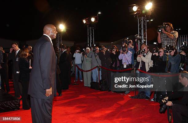 Earvin "Magic" Johnson arriving at the Official Tip-Off to NBA All-Star 2004 Entertainment, American Express Celebrates the Rewarding Life of Earvin...