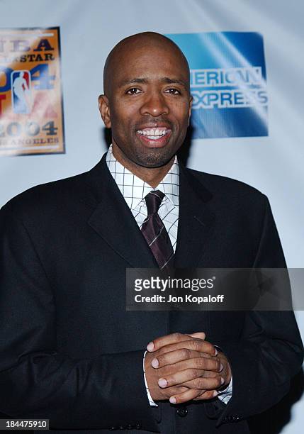 Kenny Smith arriving at the Official Tip-Off to NBA All-Star 2004 Entertainment, American Express Celebrates the Rewarding Life of Earvin "Magic"...