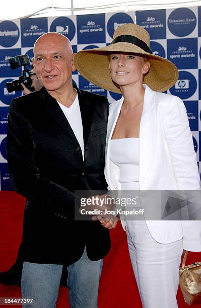 Sir Ben Kingsley and Lady Alexandra Christmann during 2004 Independent Spirit Awards - Arrivals at Santa Monica Pier in Santa Monica, California,...