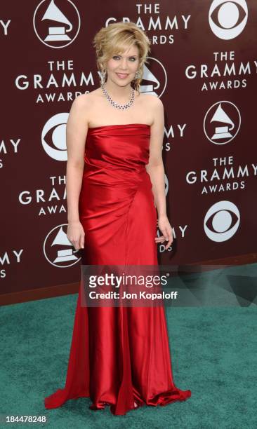 Alison Krauss during The 47th Annual GRAMMY Awards - Arrivals at Staples Center in Los Angeles, California, United States.