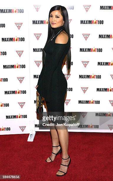 Kelly Hu during Maxim Hot 100 Party - Arrivals at Yamashiro in Hollywood, California, United States.