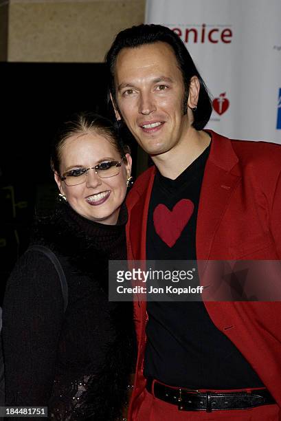 Steve Valentine and wife Shari during 1st Annual American Heart Awards - "Paint The Town Red" Gala to Benefit The American Heart Association at...