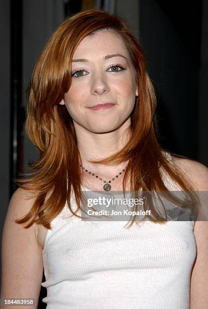 Alyson Hannigan during "Buffy The Vampire Slayer" Wrap Party at Miauhaus in Los Angeles, California, United States.